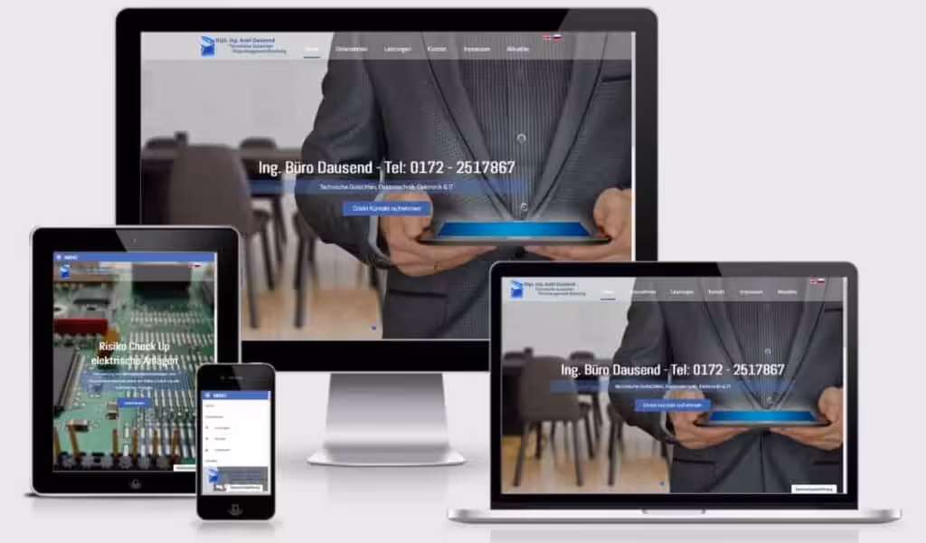 WordPress Realisierung Ingenieurbüro
