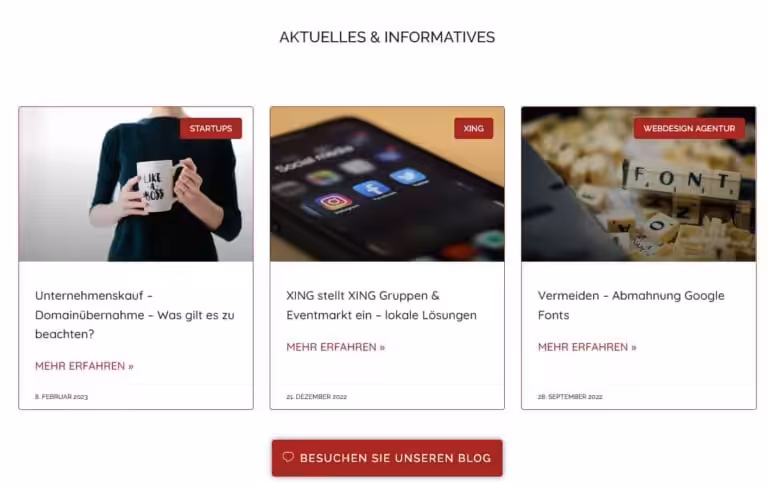 Professionelle Webdesign-Agentur für WordPress-Webseiten im Bergisches Land.