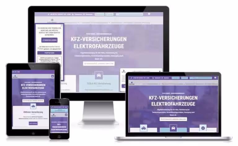 Professionelle WordPress Webseite für Versicherungsmakler im Bergischen Land.