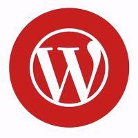 Instagram Icons erstellen mit KI - Dein schneller Weg zu professionellen Instagram‑Icons 7 WordPress Logo auf rotem Hintergrund, Webdesign Agentur Bergischesland.